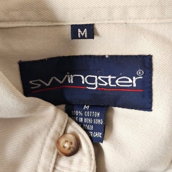 Vintage 2002 Olympics Shirt Mens Size Medium Beige 2002 Salt Lake City Xerox - Picture 4 of 5